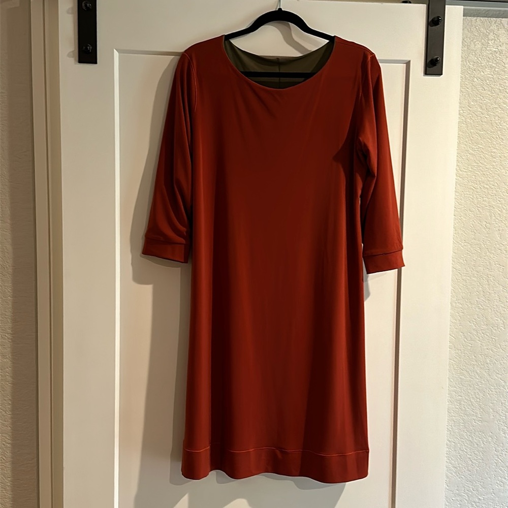 REVERSIBLE dress with 3/4 sleeves